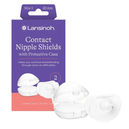 Lansinoh Nipple Shields for Breastfeeding, Size 1 (20 mm)
