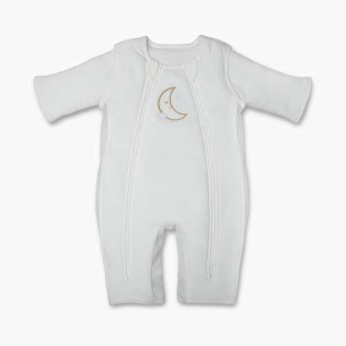 Baby Brezza 2-in-1 & Breathable Swaddle Transition Sleepsuit - Cream, 6-9 Months