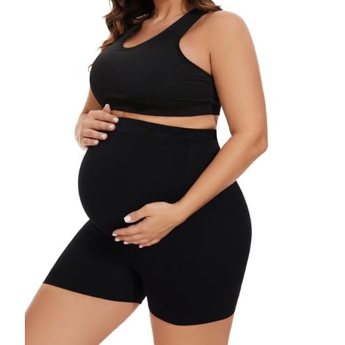 KUNINDOME Seamless Maternity Shapewear, Belly Support Pregnancy Underwear for Maternity Photography and Baby Shower Dresses
