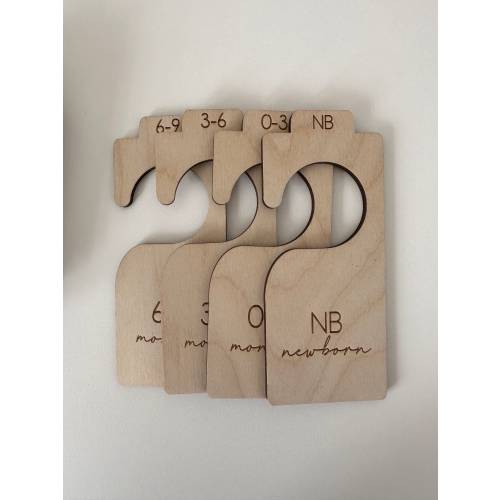 Wooden Closet Dividers l Newborn Closet l Closet Organization l Kids Closet Dividers l Baby Shower Gift