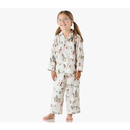 Disney Mickey Mouse and Friends Holiday Flannel Kid Pajama Set