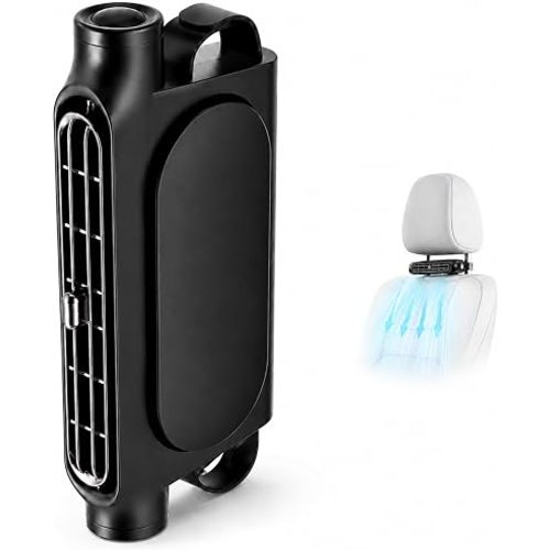 Car Seat Fan for Driver & Backseat, USB Powered Mini Portable Cooling Fan