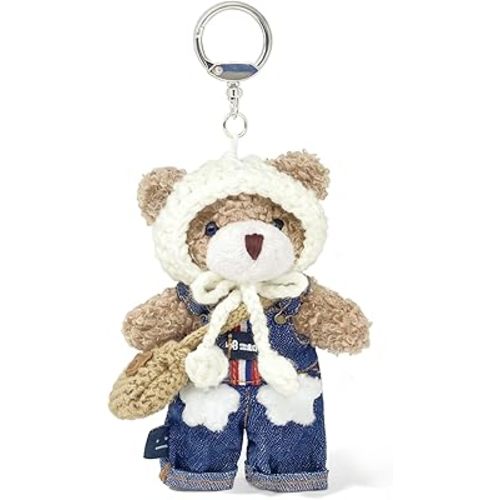 Bear Keychain Bag Charms Purse Charms Cute Keychains for Women Handbags, Backpacks, Wallet