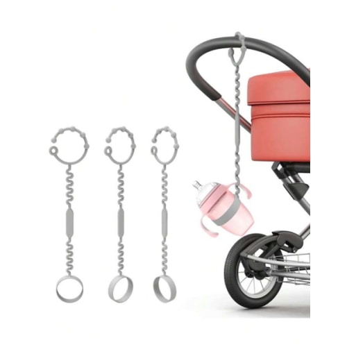 Silicone Anti-Drop Rope For Baby Bottles, Water Bottles And Toys. It Is Suitable For Strollers, High Chairs And Car Seats. It Does Not Contain Bpa.