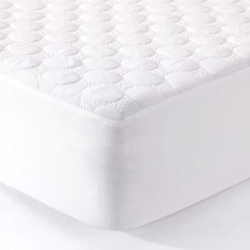 Waterproof Crib Mattress Protector, Deluxe Bamboo Top Crib Sheets for Boys and Girls, Extra Soft Breathable Toddler Mattress Pad Cover 52 x 28 x 9，Circular Pattern