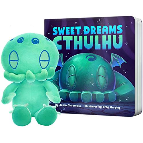 C is for Cthulhu Sweet Dreams Cthulhu & Glow-in-The-Dark Plush Bedtime Bundle (Baby Plush (6 inches))
