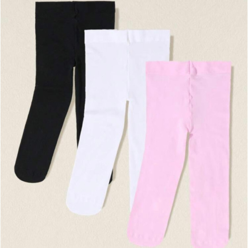 1/2/3 Pairs Solid Color Toddler Girl Leggings, Baby Essentials Casual Sports Dresser Tights, Baby Girl Stuff Comfortable Pantyhose Newborn Stockings- Black White Pink Beige, Ideal For Daily & Spring Summer Autumn Winter Wear, Halloween Decorations Christm