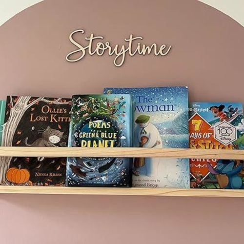 Storytime Sign,Wooden Reading Corner Sign,Nursery Decor for Children's Bedroom - Gift for Baby - Home Decor