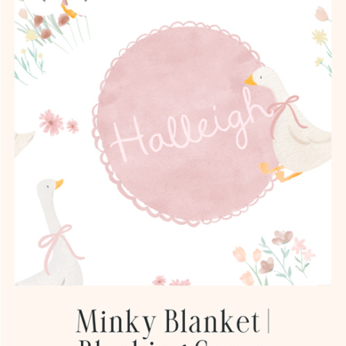 Minky Blanket | Blushing Geese