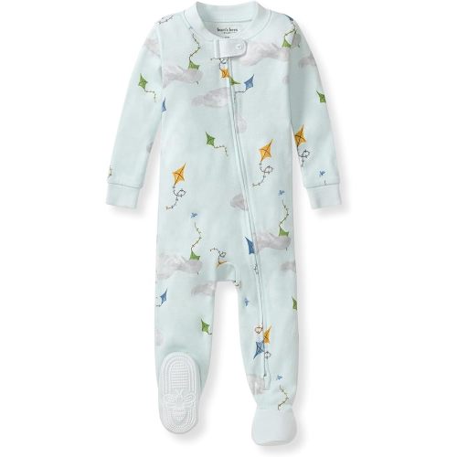Burt's Bees Baby Boys Organic Cotton, Snug Fit Footed Sleeper Pajamas