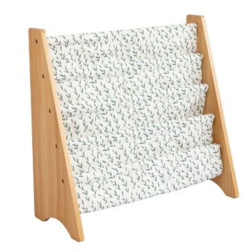 Humble Crew Kids' Spring Kids 4 Tier Bookrack Natural Wood: MDF Frame, 4 Shelves, 24" H, 25" W, 11" D, Ages 2+