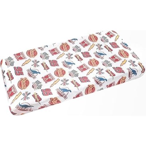 Disney Pixar Bumper Stickers Premium Diaper Changing Pad Cover