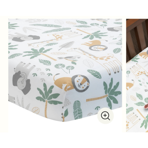 Jungle Friends Cotton Fitted Crib Sheet – Lambs & Ivy