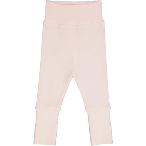 Organic Cotton Rib Pants with Foldable Feet | Warm & Stylish Baby Bottoms Pants with Adjustable Waistband, Elastic Waist