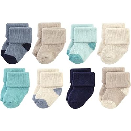 Hudson Baby baby-girls Cotton Rich Newborn and Terry Socks