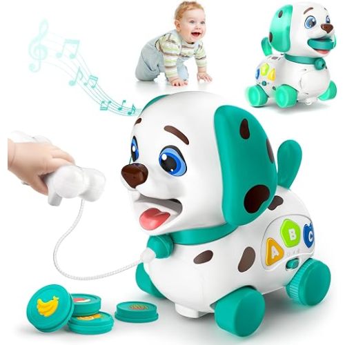 Toys for 1 Year Old Boy Girl Gifts, Musical Bilingual Baby Toys 6-12-18 Months, 1st Birthday Boy Gifts for 1 Year Old Girl Presents, Learning Educational Puppy for Infants, Toddlers
