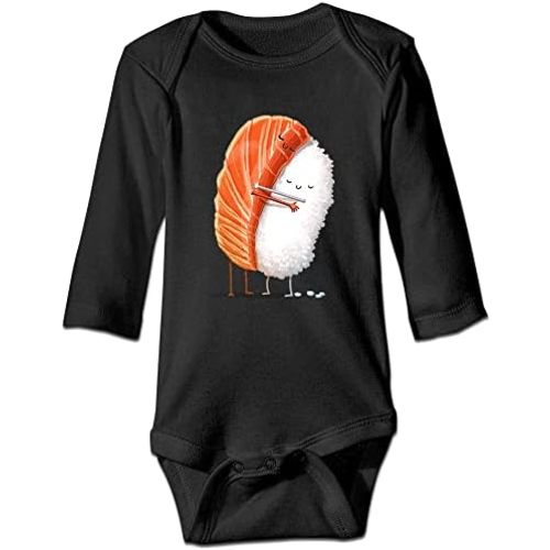 DOQOSESHY Sushi Hug Boutique Baby Bodysuit Onesie Unisex Short Sleeve/Sleeveless/Long Sleeve Jumpsuit Romper