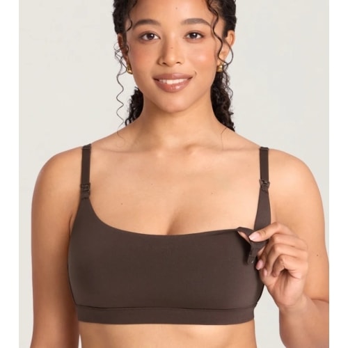 Cotton Scoop Neck Nursing Bralette