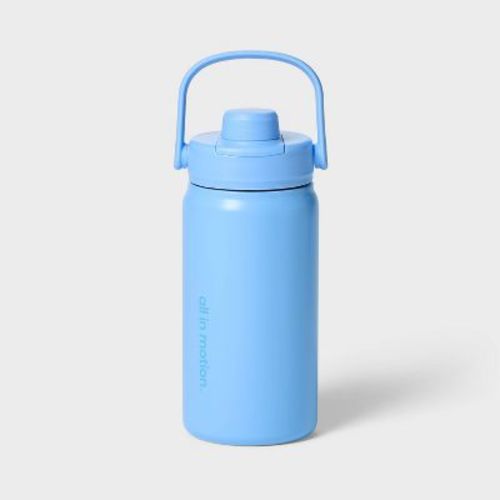 16 fl oz Stainless Steel Water Bottle Blue - All In Motion™