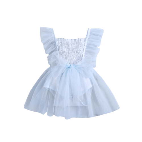 Bagilaanoe Newborn Baby Girl Rompers Dress Sleeveless Bodysuits + Headband 3M 6M 9M 12M 18M Infant A-line Princess Tulle Dresses