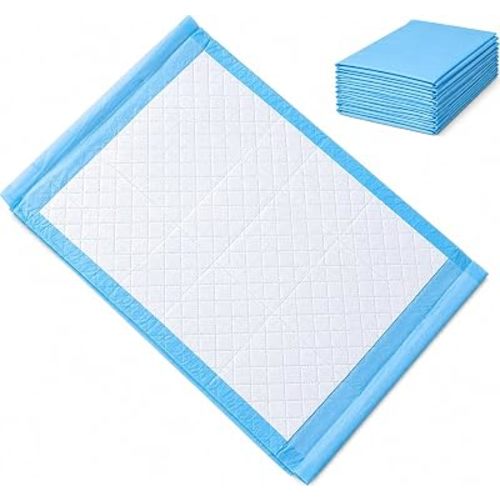 Vakly Disposable Underpads 17x24 in Absorbent Incontinence Pee Pads 100 Pk