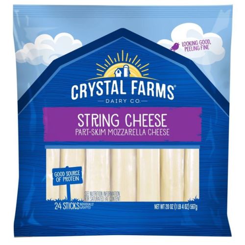 Crystal Farms Wisconsin String Cheese - 20oz/24ct