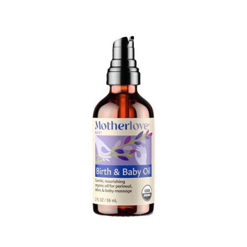 Motherlove – Birth & Baby Oil - Organic - Lavender‑Infused Nourishing Oil – 2oz