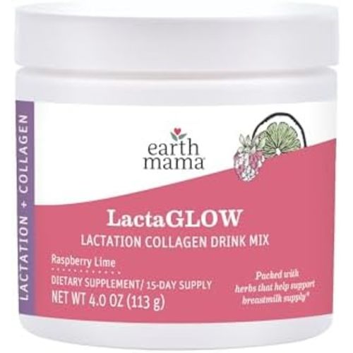 Earth Mama - LactaGLOW Lactation Collagen Drink Mix - 15 Servings