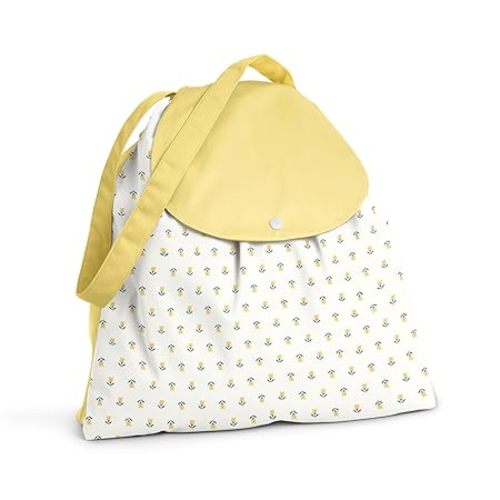 Esembly Day Bag – Reusable Wet and Dry Bag Made From Recycled Fabric With Dual Waterproof Compartments for Cloth Diapers, Swimsuits, Toiletries, and Snacks - Buds