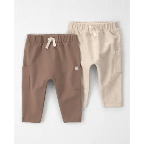 Baby 2-Pack Organic Cotton French Terry Joggers - Little Planet | Carter's