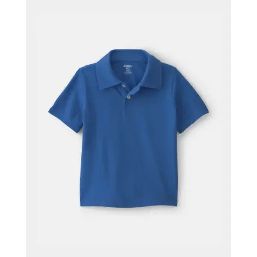 Toddler Boy Uniform Piqué Polo Shirt - Blue - OshKosh B'gosh | Carter's