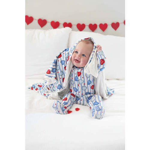 Valentine's Day Zipper Footies