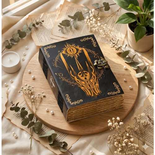 LOTR Sauron Leather Journal: Tolkien Lord of the Rings, DND notebook Fantasy book for decor