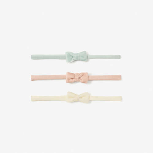 Velvet Bow Headband Set 3Pk – Elegant Baby