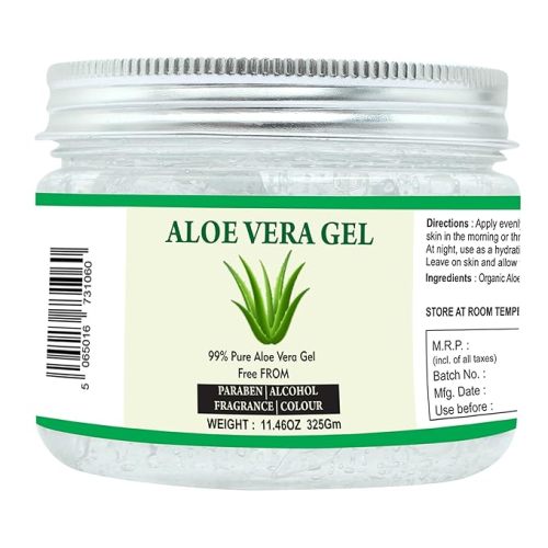 Aloe Vera Gel | 100% Pure Natural Aloe Gel | For Moisturizing Face Skin & Hair Care,Durable Moisturizing Hydrating Soothing | Non-Sticky (11.46 oz)