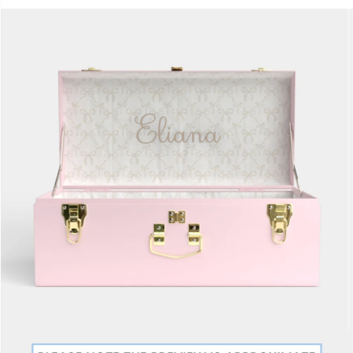 Petite Trunk - Pink - Briarcliff Bows / Embroidery