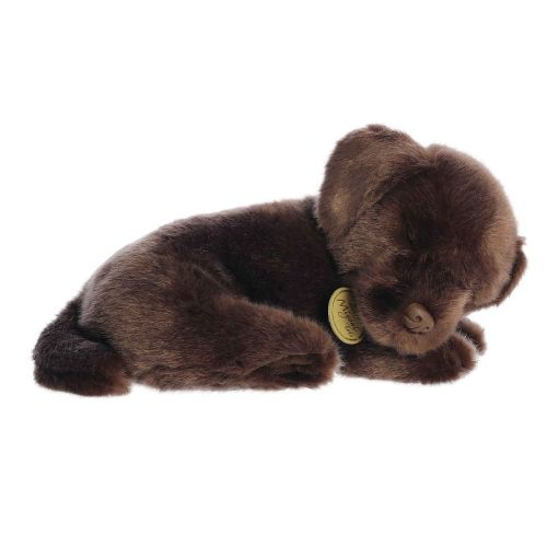 Aurora Medium Sleepy Chocolate Lab Pup Miyoni Tots Adorable Stuffed Animal 10"