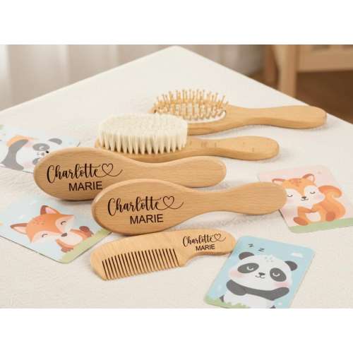 Custom Baby Gift Girls Personalized Wooden Baby Hair Brush Custom Baby Brush Baby Shower Gift Girls Baby Keepsake Gift Boy Gift