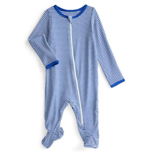 Wonder So Soft Modal by Wonder Nation Gender Neutral Two-Way Zipper Footed Sleep N Play Pajamas, Sizes Preemie–6/9 Months