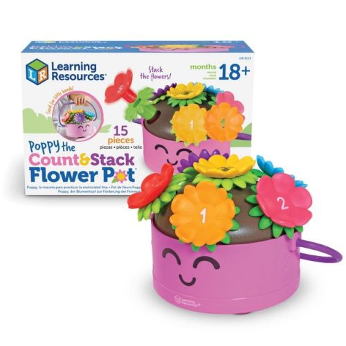 Learning Resources Poppy the Count & Stack Flower Pot