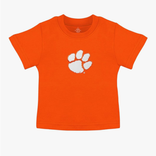 Creative Knitwear College Baby T-Shirt - Embroidered Team Logo, Unisex, Short Sleeve, 0-18 Months, Baby Sports Apparel