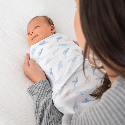 Essentials Cotton Wrap Swaddles (3 Pack) - At Sea