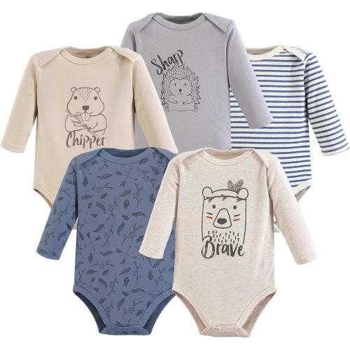 Yoga Sprout Cotton Bodysuit, 5 Pack