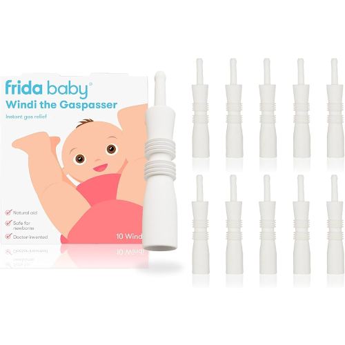 Frida Baby Windi Gas Passer, Baby Gas Relief, Made in USA, 100% Natural, Safe & Effective Instant Relief for Babies & Infants, 10ct