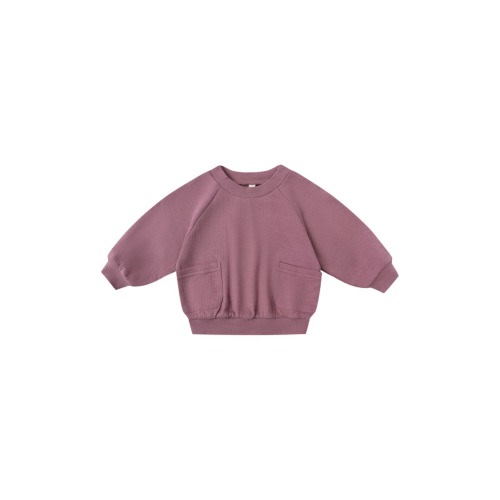 Pointelle Organic Cotton Pocket Sweatshirt, 6-12M