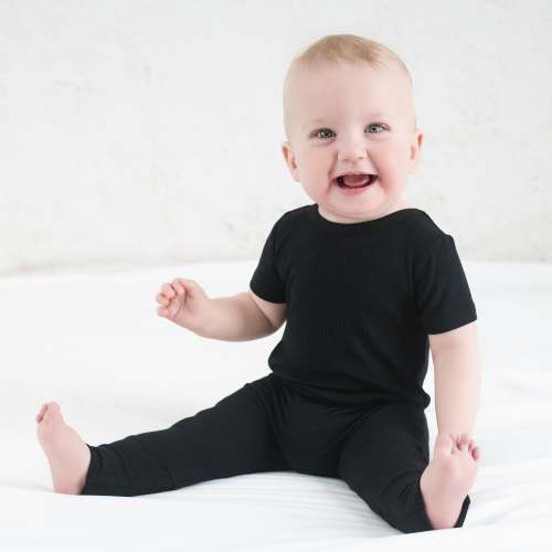 Reversible Opening Ready Set Romper® in RIBBED ESSENTIAL MIDNIGHT