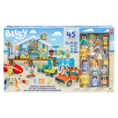 Bluey Friends & Family Beach Set- 45 piece ULTIMATE Mega set-Large
