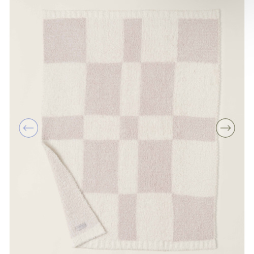 CozyChic® Checkered Stroller Blanket | Barefoot Dreams®
