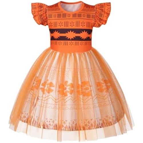 HenzWorld Princess Dress up for Girls Birthday Party Outfits Halloween Costumes for Kids Princess Costumes Tulle Tutu Dress