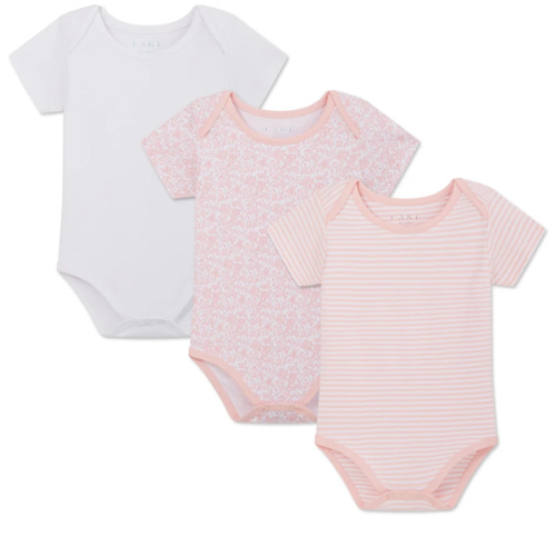 LAKE | Baby | Pima Cotton Pajamas | English Rose Baby Bodysuit Bundle
